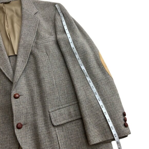 Vtg Clipper Craft English Country Style Men's Casual Two Button Tweed Blazer - Picture 10 of 10